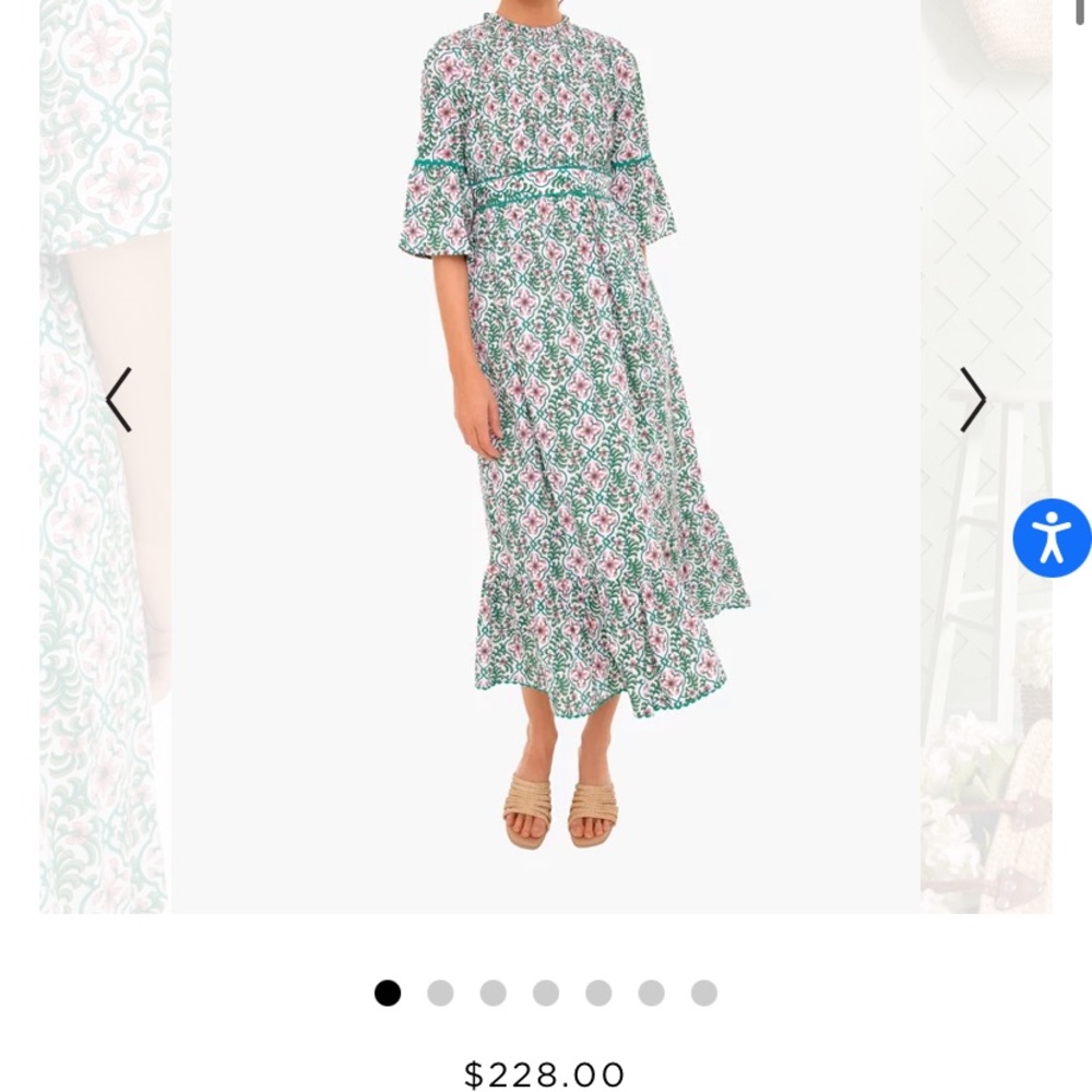 Pink City Prints Retro Blush Savannah Dress